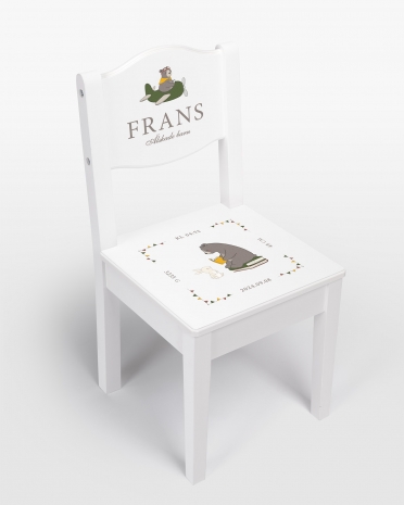 Dopstol med namn - Bear