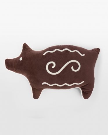 Kudde formad som en pepparkaksgris