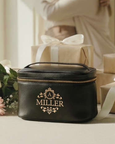 Makeup-taske med brodering