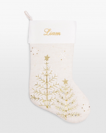 stilren julstrumpa med namn