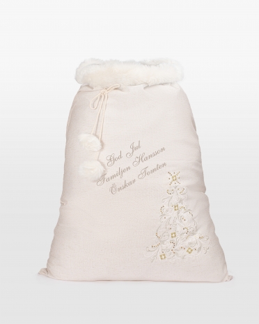 Julklappssäck med personlig text