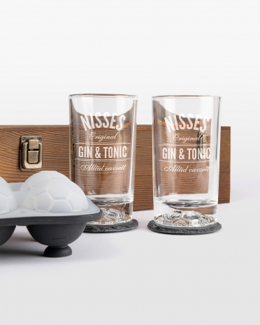 Gin & tonicglas med personlig gravyr