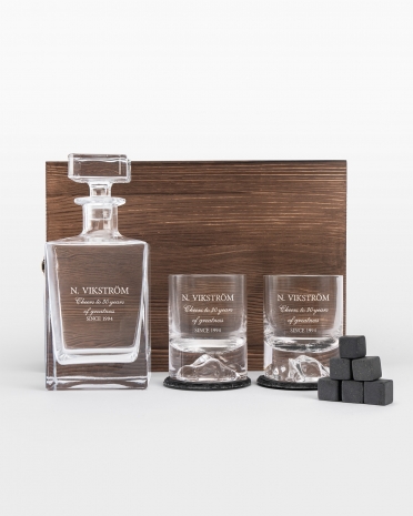 whiskyset med personlig gravyr