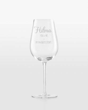 Personliga vinglas med citat