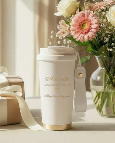 Personlig termosmugg med gravering