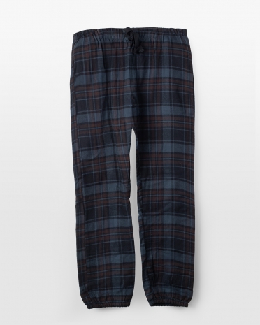 marinblå pyjamasbyxor i flanell