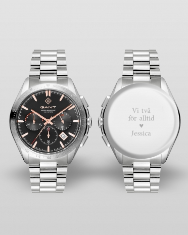 klocka med personlig gravyr