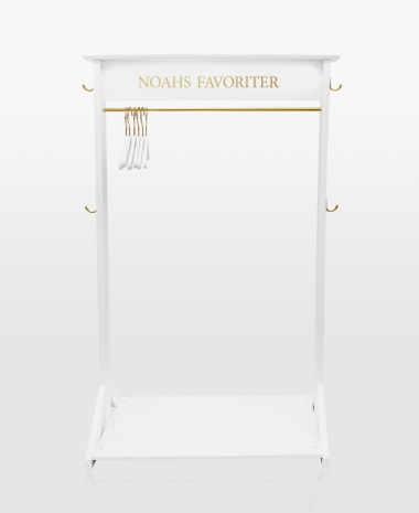 Klädställning med namn för barn som trycks med valfri text