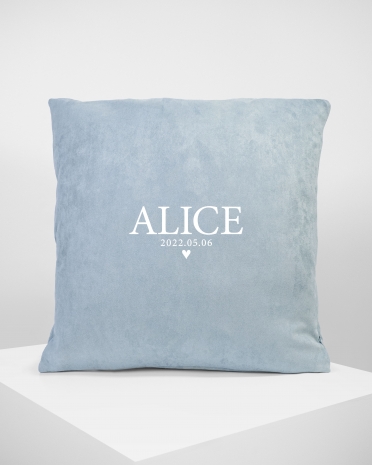 Kuddfodral med namn Blue - Dream Heart