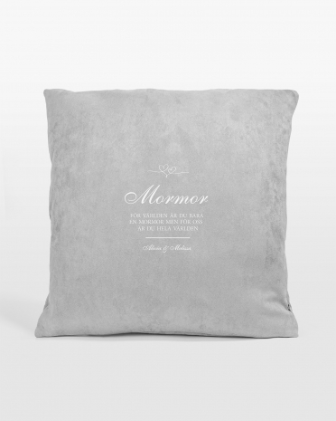 Kuddfodral med namn - Hearts