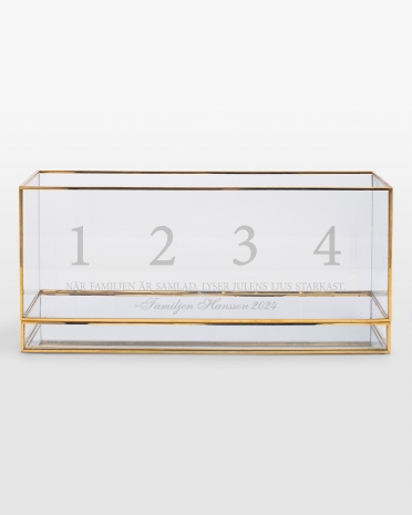 personlig Adventsljusstake med gravyr