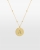 Halsband med namn, guld - Circle