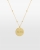 Halsband med namn, guld - Circle