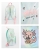 Skimrig skolryggsäck med motiv av axolotl och broderat namn