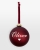 Julkula med namn och motiv, röd