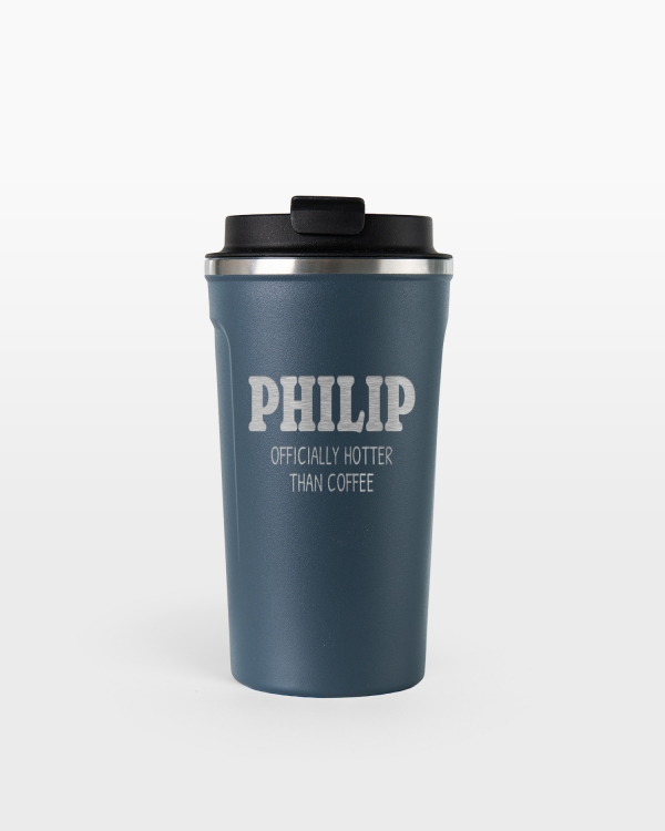 Personligt graverade termosmuggar med namn