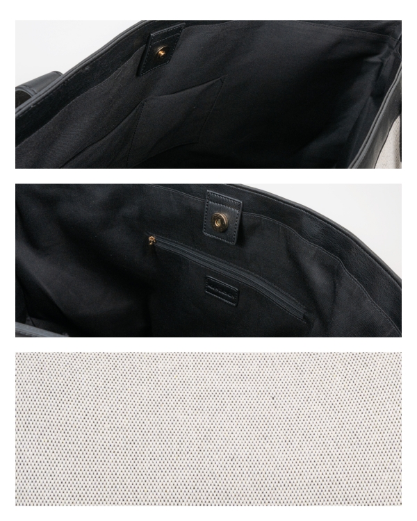 Strandväska med namn, svart