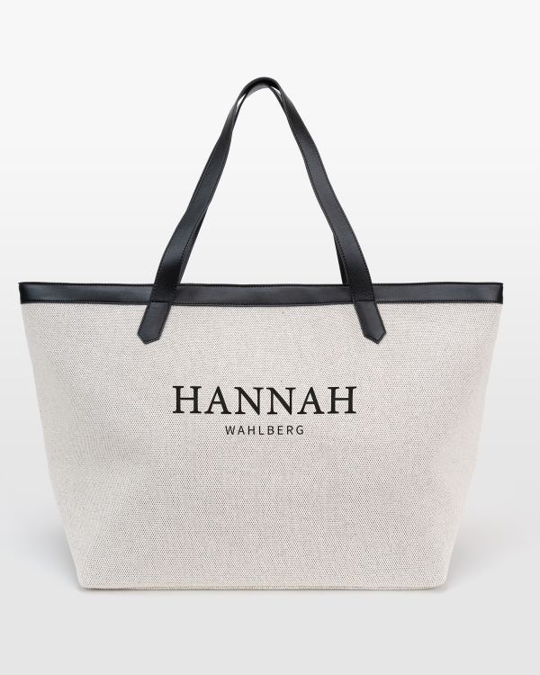 rymlig strandväska med namn