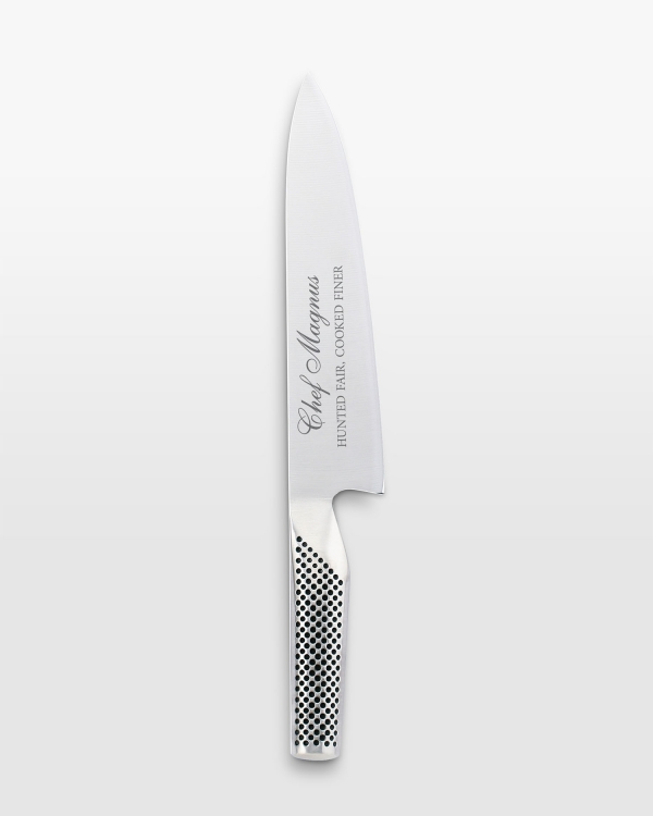 Kockkniv från Global med personlig gravyr