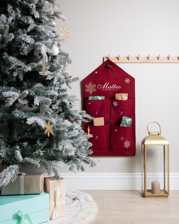 adventskalender för paket med personligt tryck