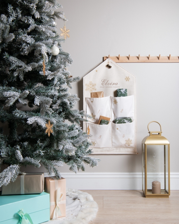 julkalender med fyra fickor