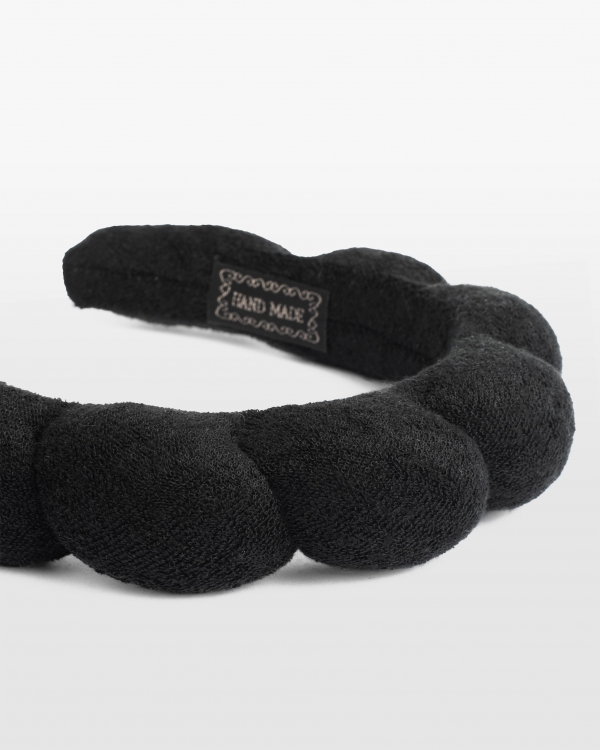 Hårband bubbligt, svart