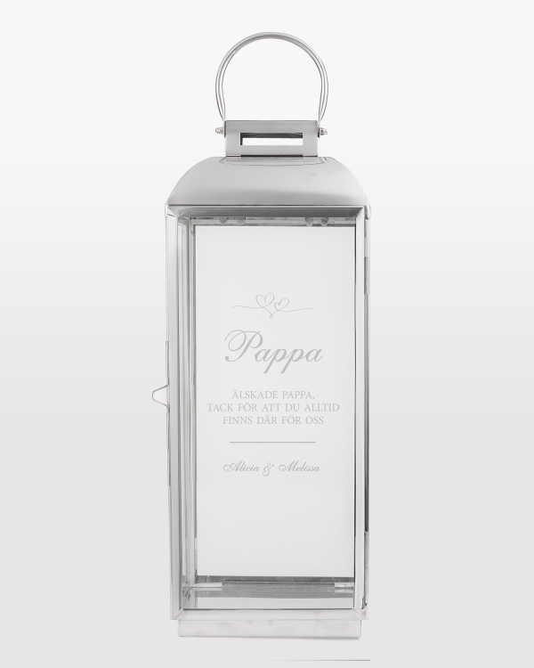 Lanternor med personlig text