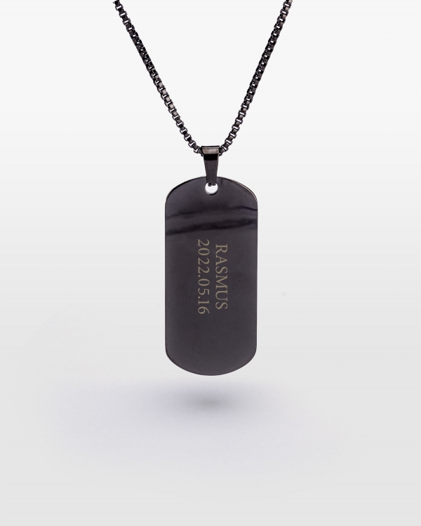 halsband och smycken med namn till honom