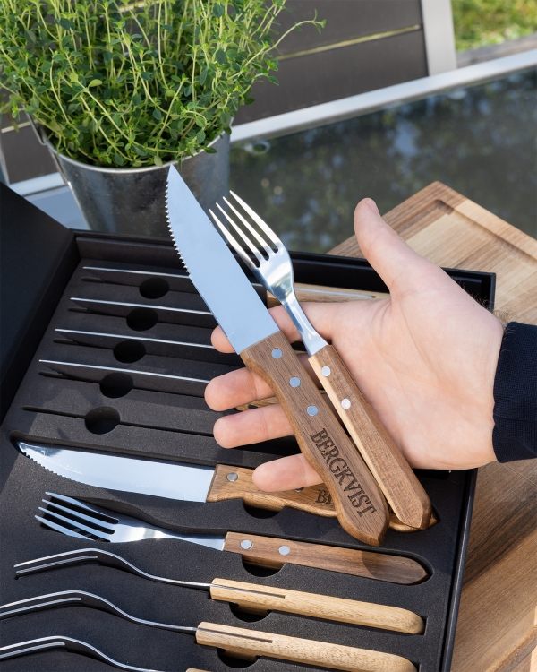 Grillbestick med trähandtag