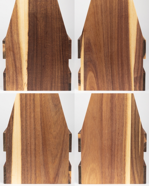 Färgskiftningar i en träölkorg med namn