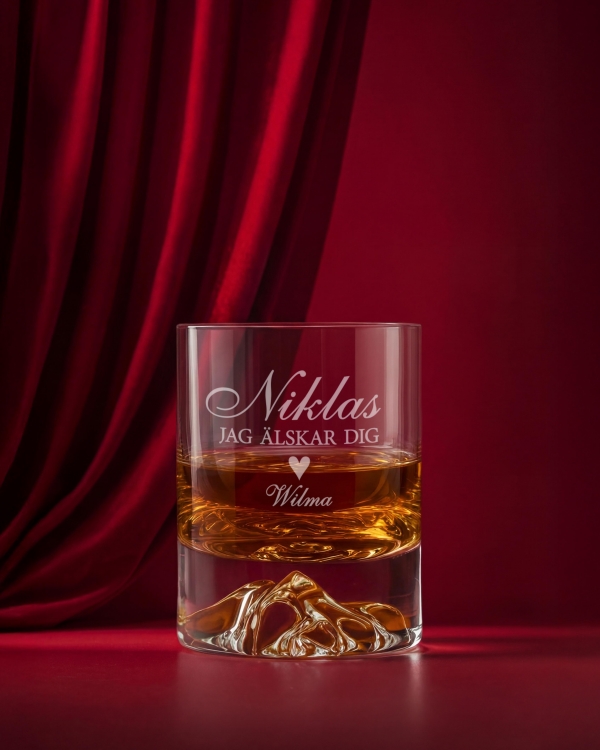 Personligt graverade whiskyglas
