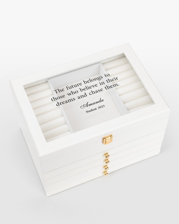 smyckesskrin med personligt budskap