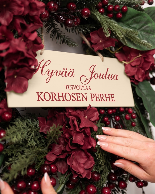 Julkrans med namn - God jul