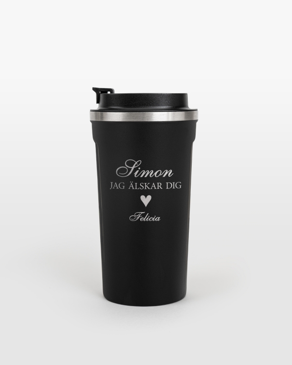Termosmugg med personlig gravyr