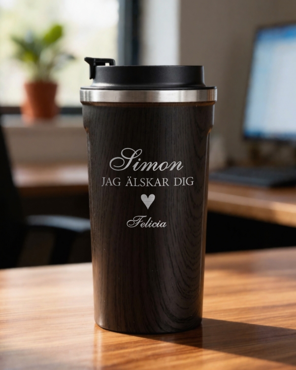 Termosmugg med personlig gravyr