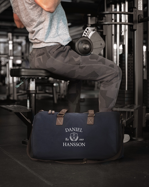 träningsväska med namn