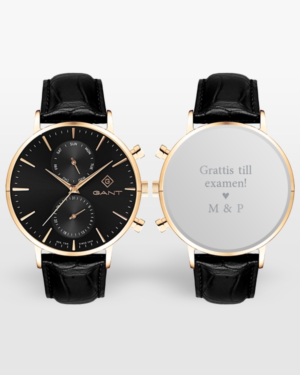 Personligt graverad klocka till examenspresent