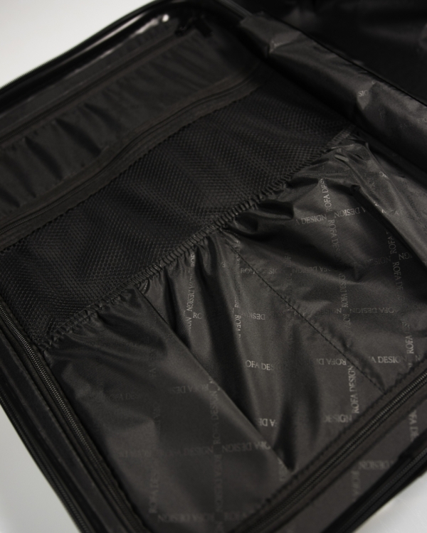 Resväska med namn Dark Grey
