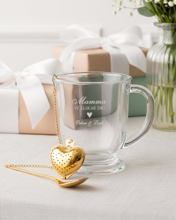 Tekopp med namn -Personlig morsdagpresent
