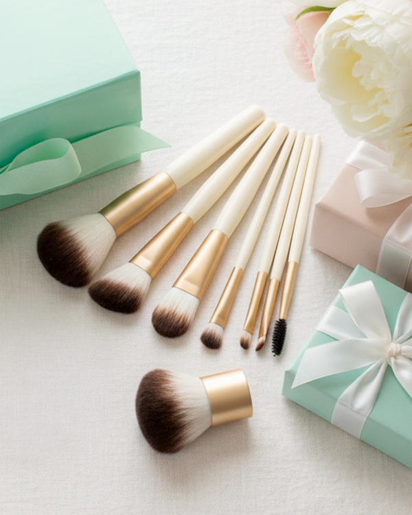 Sminkborstset med åtta användbara sminkborstar för mors dag