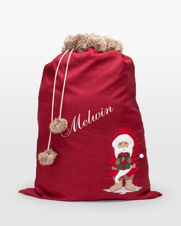 julklappssäck med namn