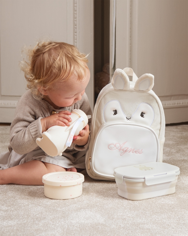 matlåda och vattenflaska i silikon till förskola