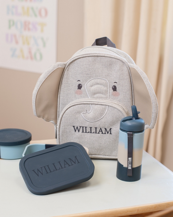 Matlåda för barn i silikon, marinblå - Sky