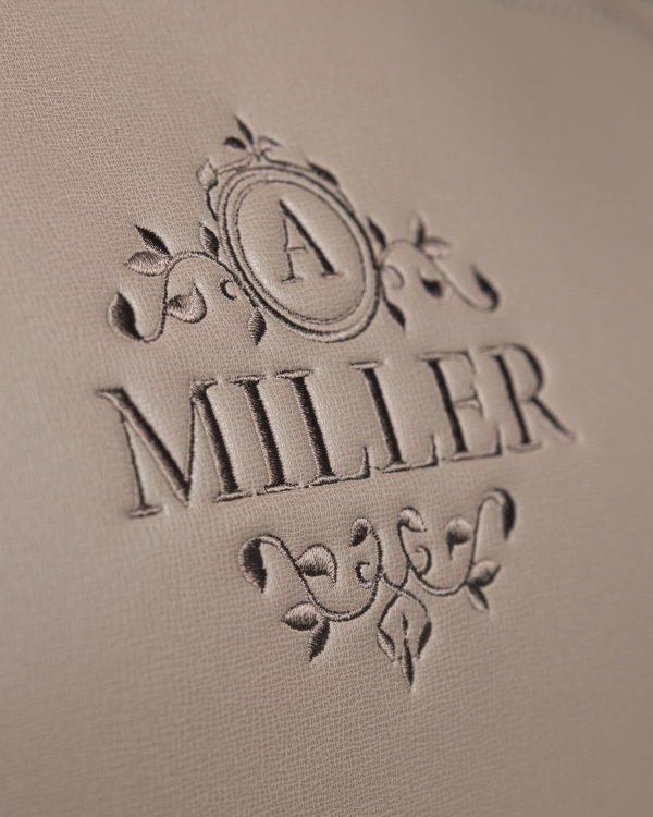 Weekendbag med namn, Nougat - Pristine