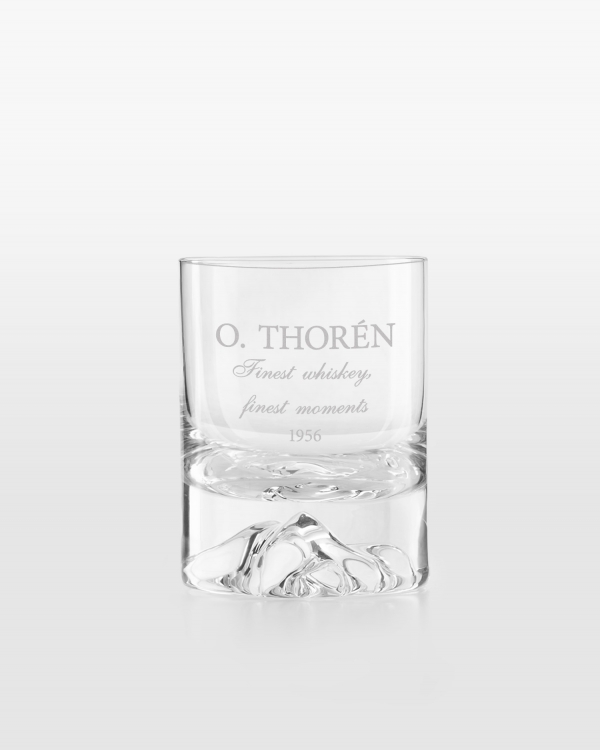 Whiskyglas som graveras med valfritt namn och citat