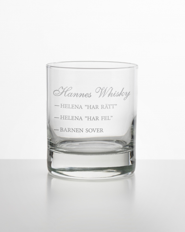 Whiskyglas med namn